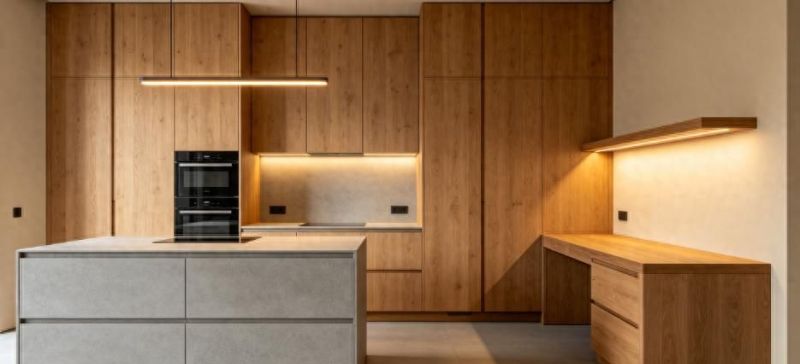 原息柏木餐边柜，轻松收纳餐厅杂物，打造整洁空间