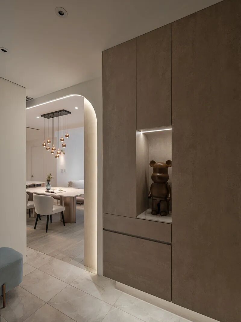 99㎡，柔弧漫光，把轻奢与温柔藏进日常！ - 家居知识