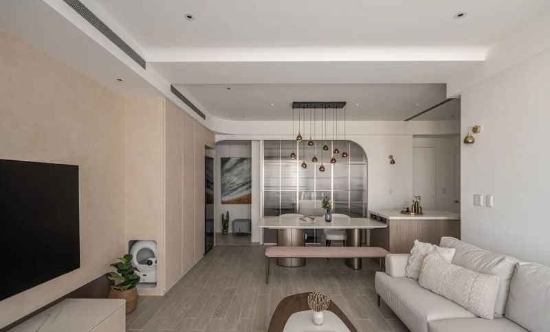 99㎡，柔弧漫光，把轻奢与温柔藏进日常！ - 家居知识