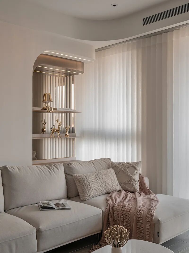 99㎡，柔弧漫光，把轻奢与温柔藏进日常！ - 家居知识