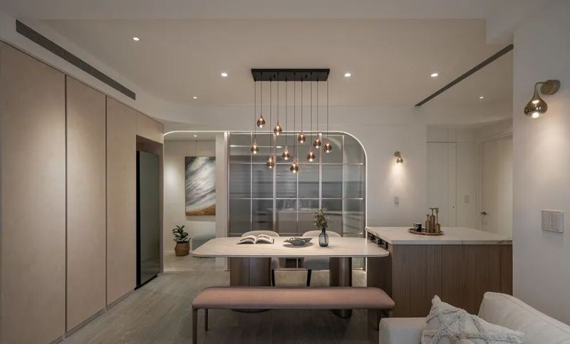 99㎡，柔弧漫光，把轻奢与温柔藏进日常！ - 家居知识