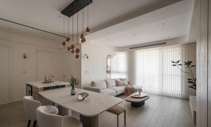 99㎡，柔弧漫光，把轻奢与温柔藏进日常！ - 家居知识