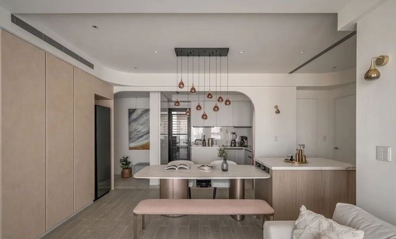 99㎡，柔弧漫光，把轻奢与温柔藏进日常！ - 家居知识