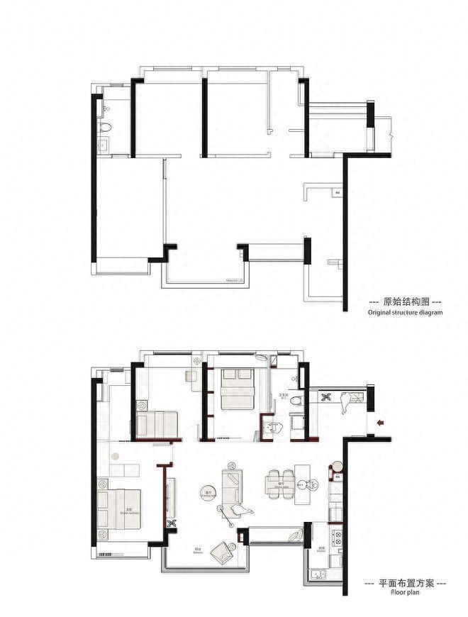115㎡纯白新法式住宅，优雅与浪漫的完美邂逅