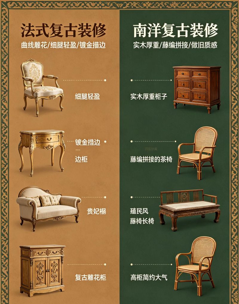 法式复古 vs 南洋复古，一眼分清两种复古美 - 家居知识