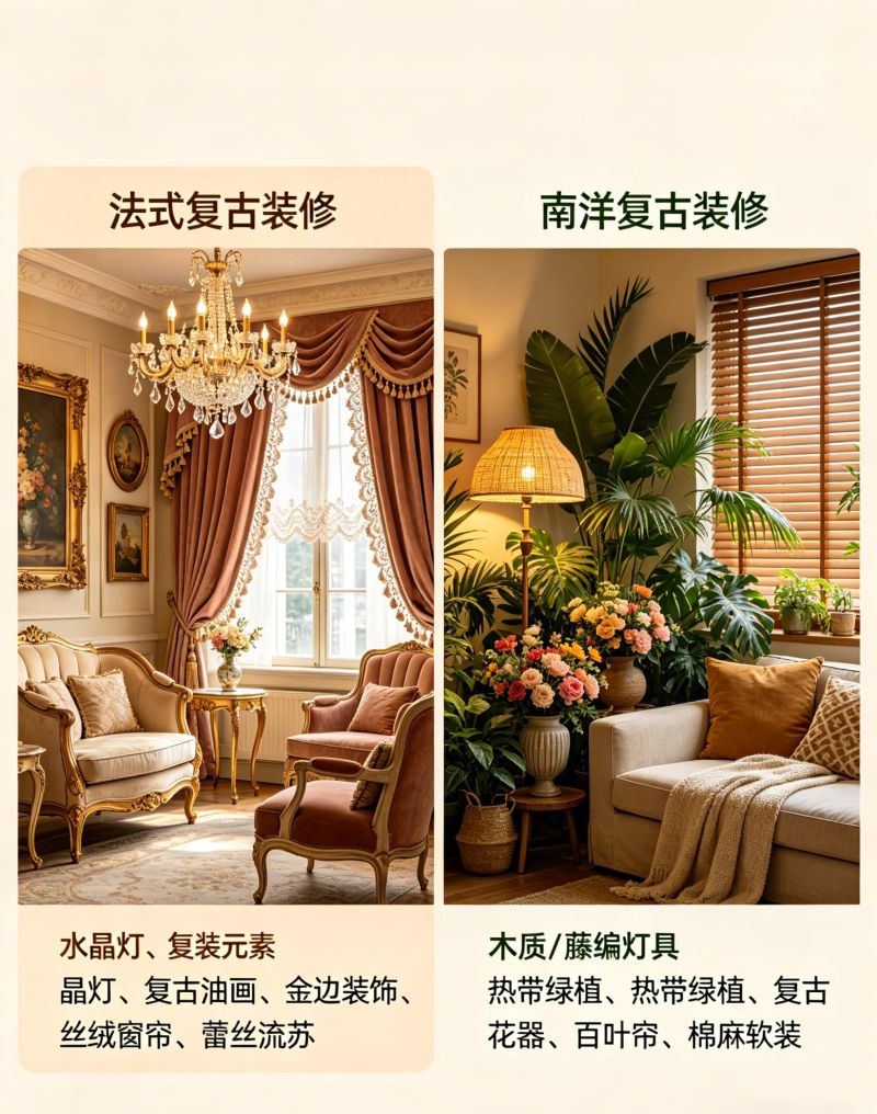 法式复古 vs 南洋复古，一眼分清两种复古美 - 家居知识