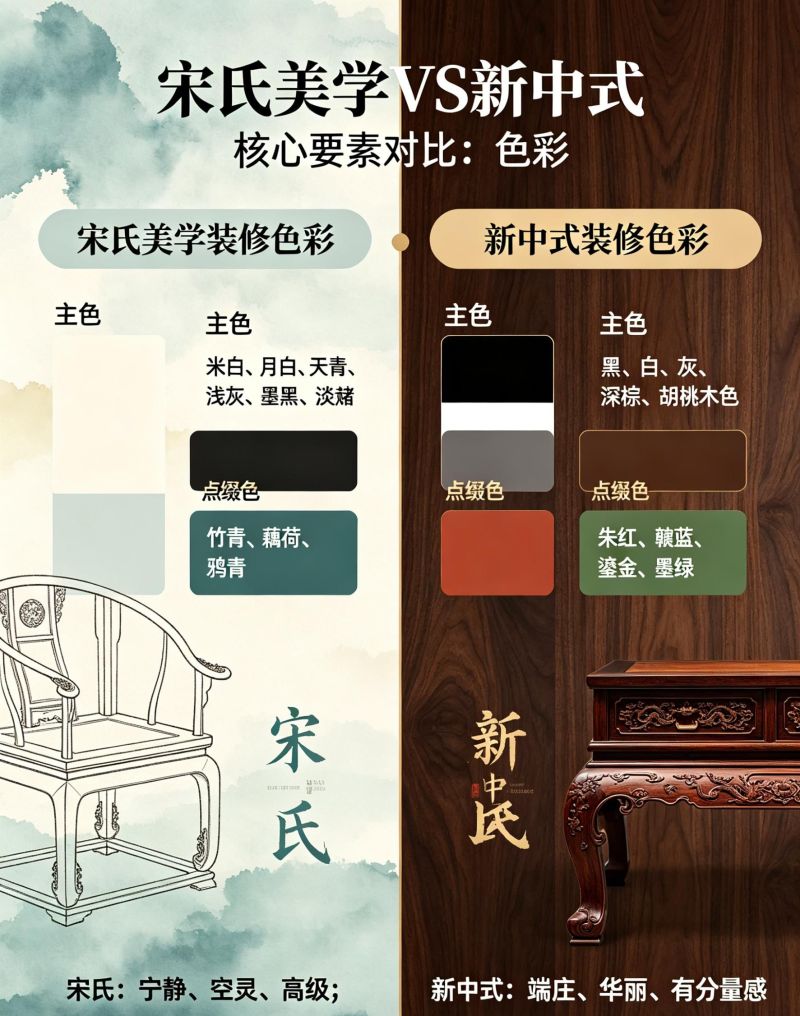 新中式 vs 宋式美学｜一眼分清东方两大顶流 - 家居知识