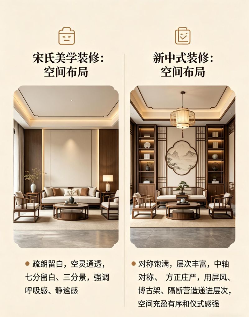 新中式 vs 宋式美学｜一眼分清东方两大顶流 - 家居知识