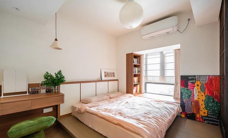 精装房逆袭日式小家！开放式餐厨＋树屋地台床，太适合亲子住了 - 家居知识