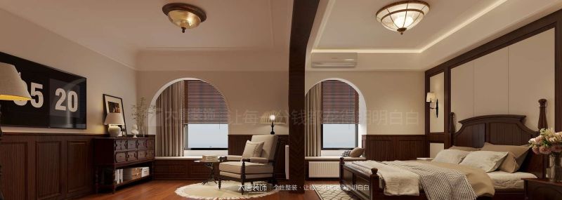 株洲装修设计：140㎡美式风格装修，气质高雅脱俗 - 家居知识