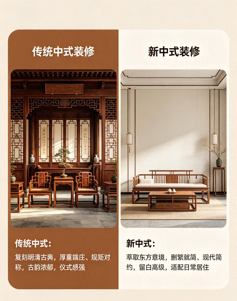 中式装修怎么选？传统 vs 新中式干货合集 - 家居知识
