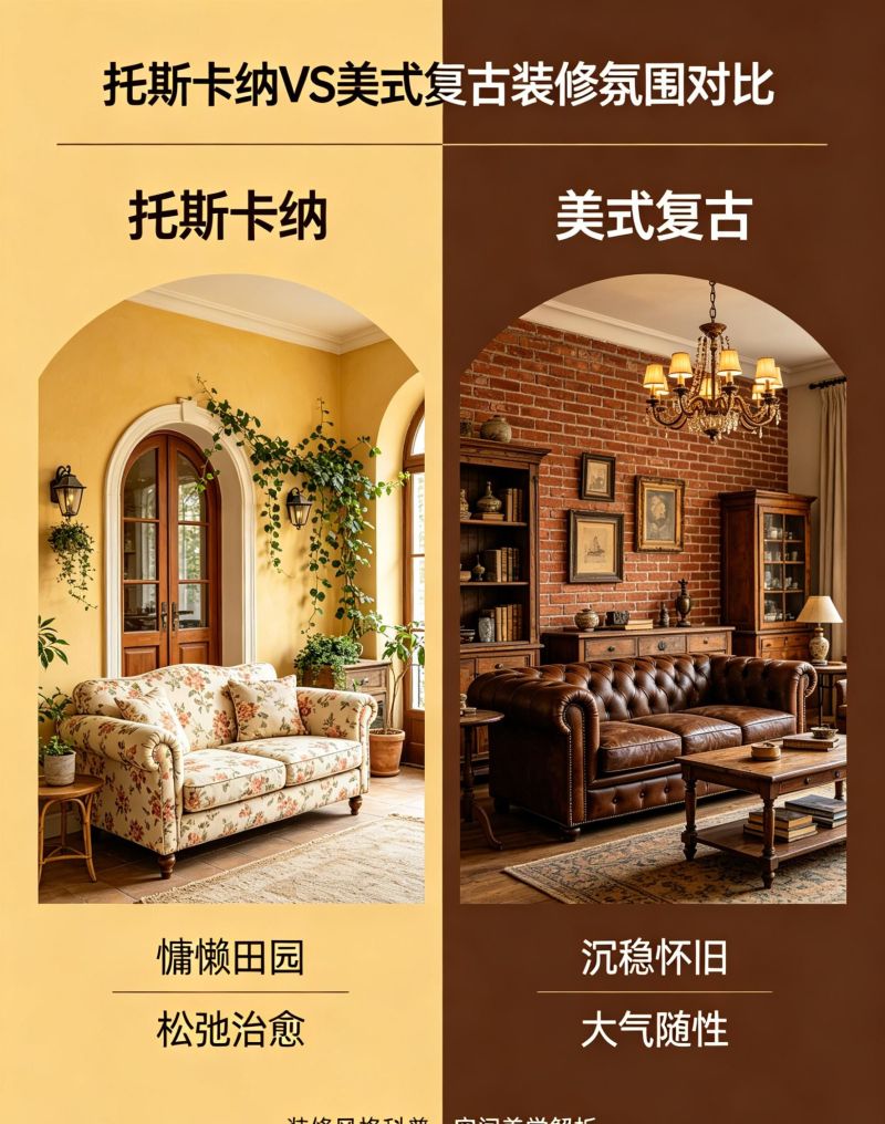 装修分不清！托斯卡纳 vs 美式复古一眼看懂 - 家居知识