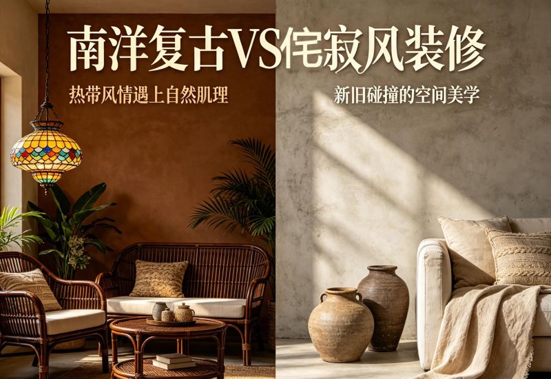 南洋复古 VS 侘寂风｜两种氛围感装修怎么选 - 今日头条