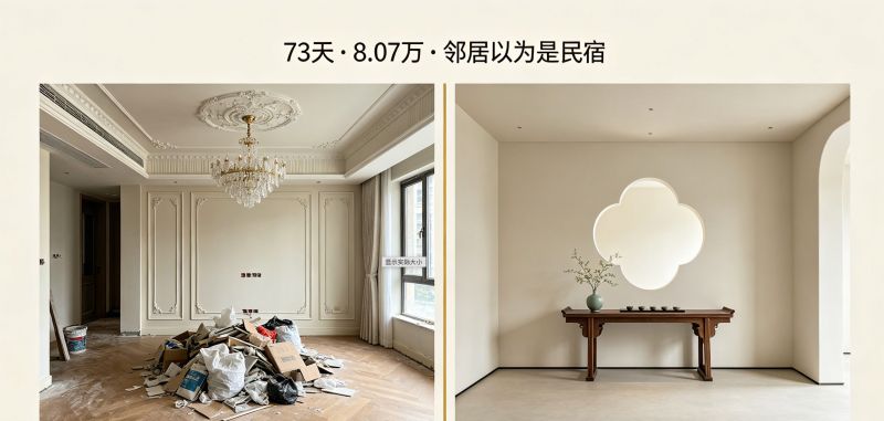 120㎡老破小爆改宋式｜全屋8.07万，邻居进门以为是民宿 - 家居知识